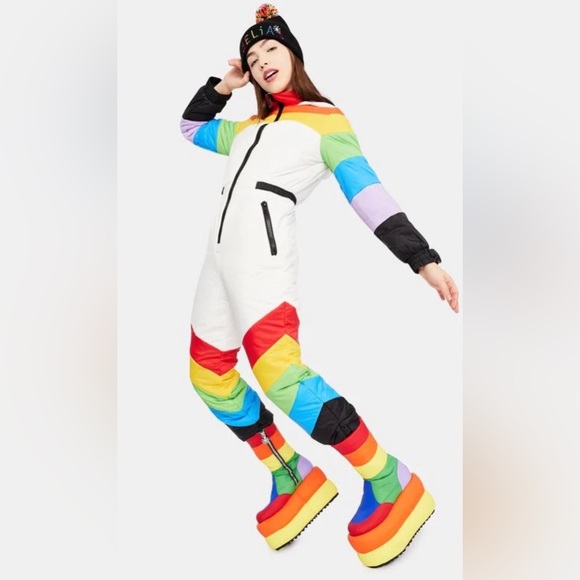 dELiA*s Multicolor Rainbow Jumpsuit - Picture 6 of 7